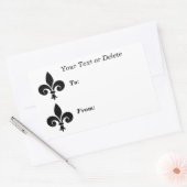 Fleur de lis symbool naar van grote cadeau Label S (Envelop)