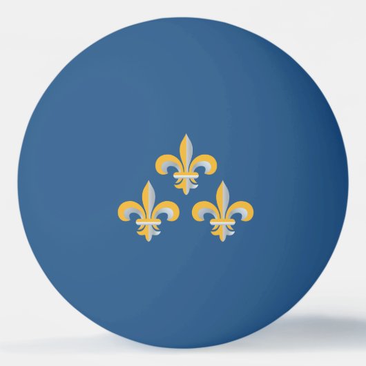 Fleur de Lis-symbool Pingpongbal (Achterkant)