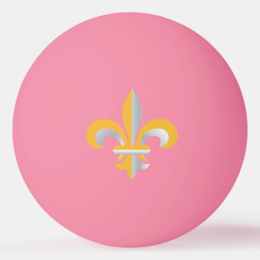 Fleur de Lis-symbool Pingpongbal (Voorkant)