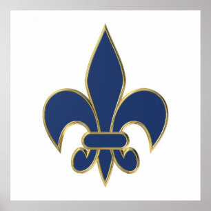 Fleur de Lis-symbool Poster