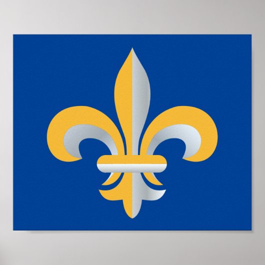 Fleur de Lis-symbool Poster (Voorkant)
