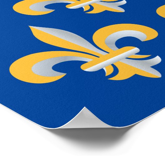 Fleur de Lis-symbool Poster (Hoek)