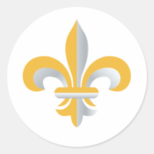 Fleur de Lis-symbool Ronde Sticker