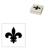 Fleur de Lis-symbool Rubberstempel (Gestempeld)
