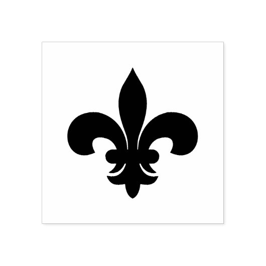 Fleur de Lis-symbool Rubberstempel (Afrduk)