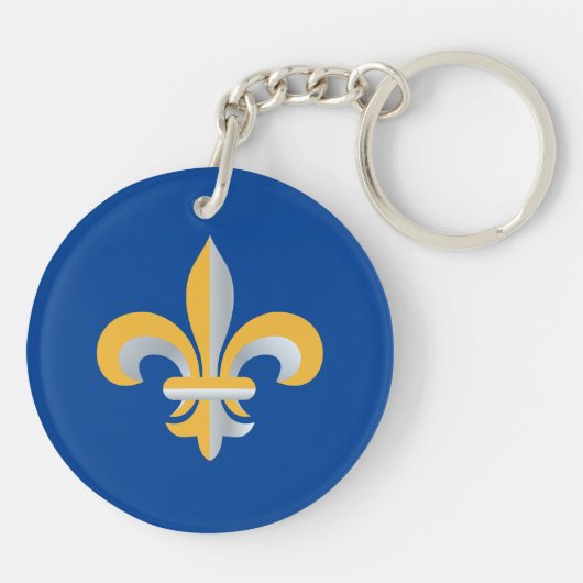 Fleur de Lis-symbool Sleutelhanger (Achterkant)
