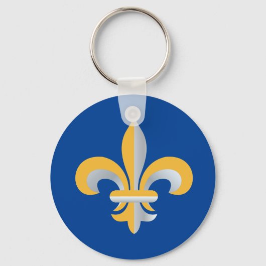 Fleur de Lis-symbool Sleutelhanger (Voorkant)