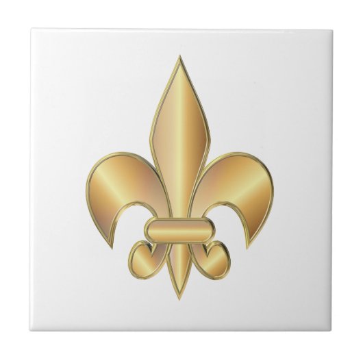 Fleur de Lis-symbool Tegeltje (Voorkant)