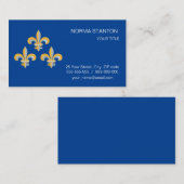 Fleur de Lis-symbool Visitekaartje (Voorkant / Achterkant)