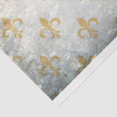 Fleur de Lis Tan Decoupage Paper Tissuepapier (Detail)