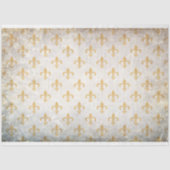 Fleur de Lis Tan Decoupage Paper Tissuepapier (Voorkant)