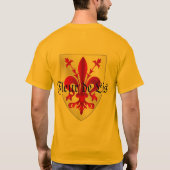 Fleur De Lis Tattoo T-shirt - Gepersonaliseerd (Achterkant)