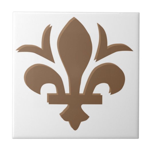 Fleur-de-Lis Tegel Design Tegeltje (Voorkant)