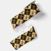 Fleur De Lis-tegel Satijnen Lint (Achterkant)
