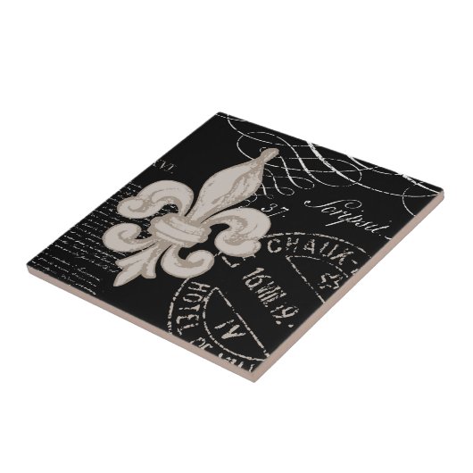  Fleur de Lis...tegel Tegeltje (Zijkant)