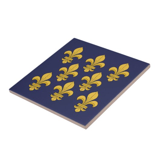 Fleur-de-lis Tegeltje (Zijkant)