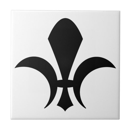 Fleur-de-Lis Tegeltje (Voorkant)