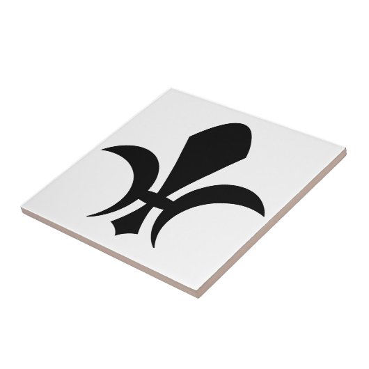 Fleur-de-Lis Tegeltje (Zijkant)