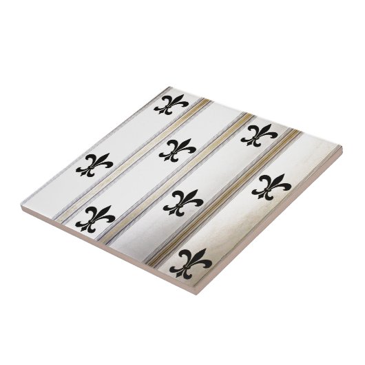 Fleur-de-Lis Tegeltje (Zijkant)