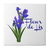 Fleur De Lis Tegeltje (Voorkant)