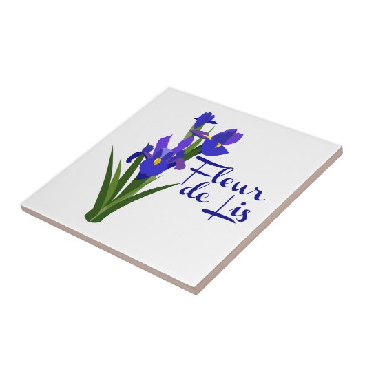 Fleur De Lis Tegeltje (Zijkant)