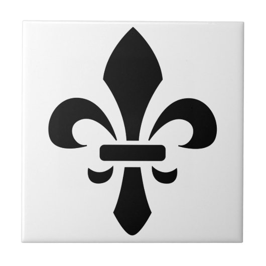 Fleur-de-Lis Tegeltje (Voorkant)
