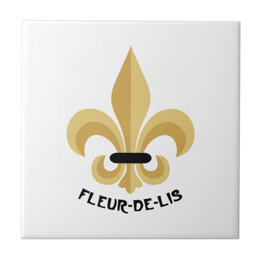Fleur-De-Lis Tegeltje (Voorkant)