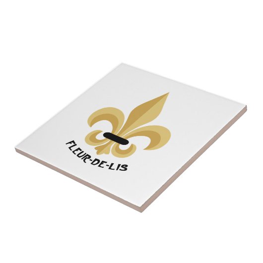 Fleur-De-Lis Tegeltje (Zijkant)