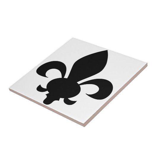 Fleur-de-Lis Tegeltje (Zijkant)