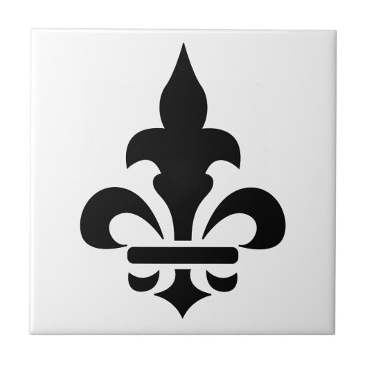 Fleur-de-Lis Tegeltje (Voorkant)