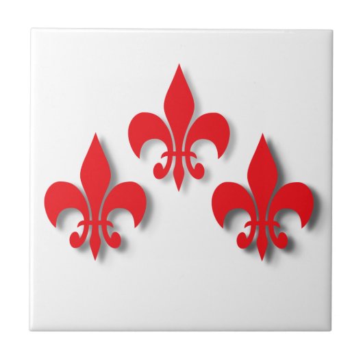 Fleur de Lis Tegeltje (Voorkant)