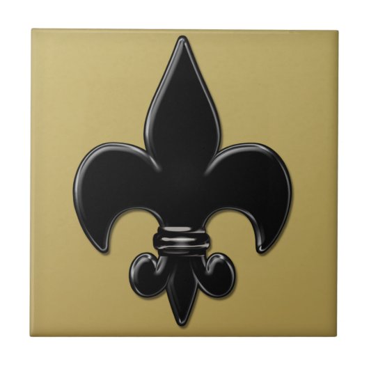 Fleur De Lis Tegeltje (Voorkant)