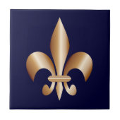Fleur de lis tegeltje (Voorkant)