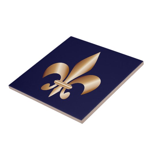 Fleur de lis tegeltje (Zijkant)