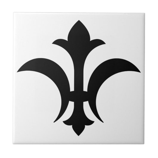 Fleur-de-Lis Tegeltje (Voorkant)