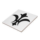 Fleur-de-Lis Tegeltje (Zijkant)