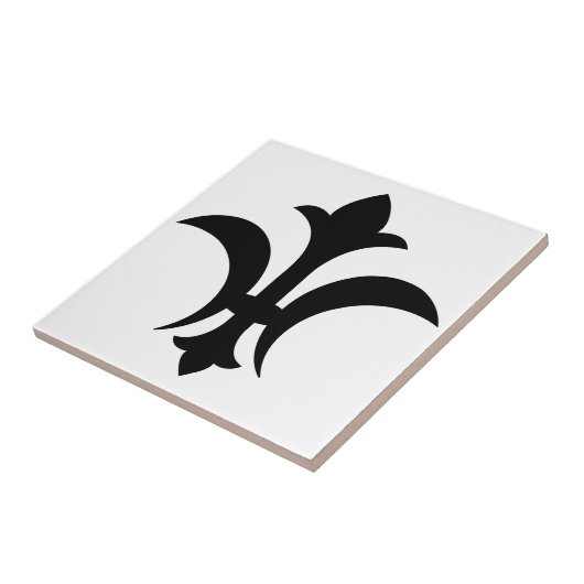 Fleur-de-Lis Tegeltje (Zijkant)