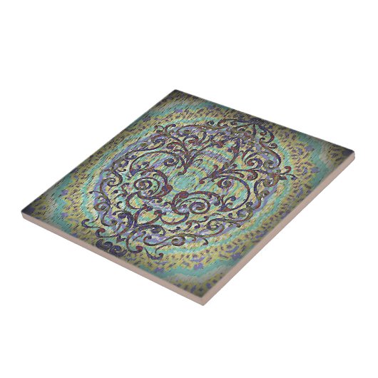 Fleur de lis tegeltje (Zijkant)