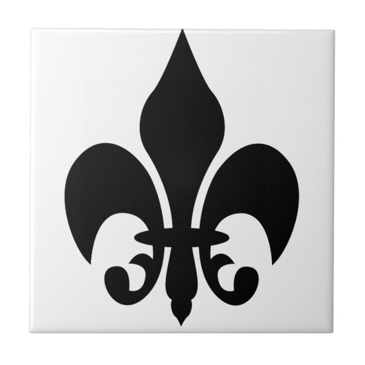 Fleur-de-Lis Tegeltje (Voorkant)