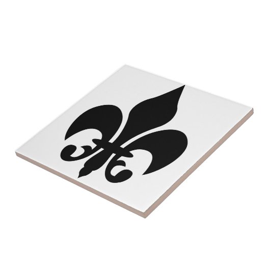 Fleur-de-Lis Tegeltje (Zijkant)