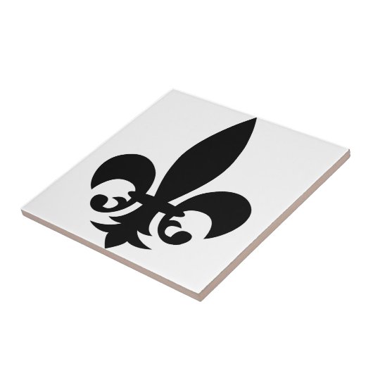 Fleur-de-Lis Tegeltje (Zijkant)