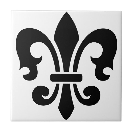 Fleur-de-Lis Tegeltje (Voorkant)