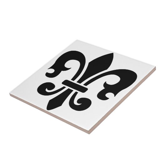 Fleur-de-Lis Tegeltje (Zijkant)