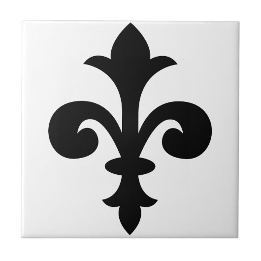 Fleur-de-Lis Tegeltje (Voorkant)