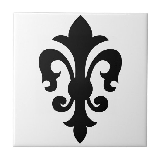 Fleur-de-Lis Tegeltje (Voorkant)