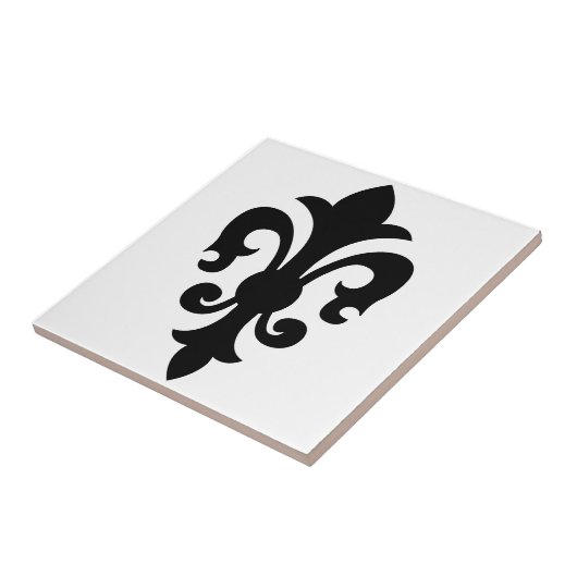 Fleur-de-Lis Tegeltje (Zijkant)