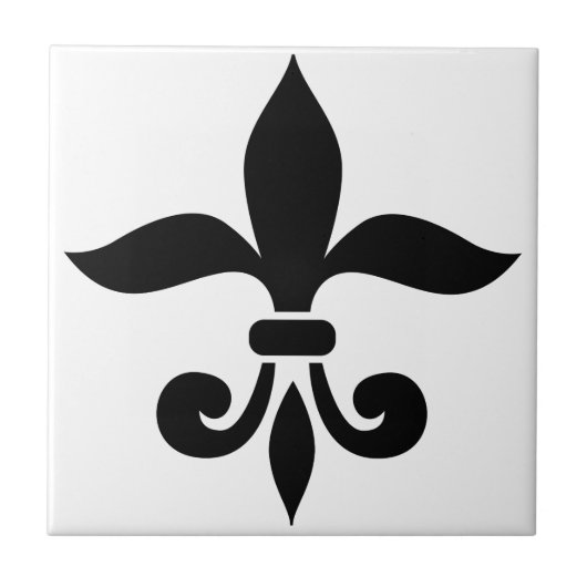 Fleur-de-Lis Tegeltje (Voorkant)