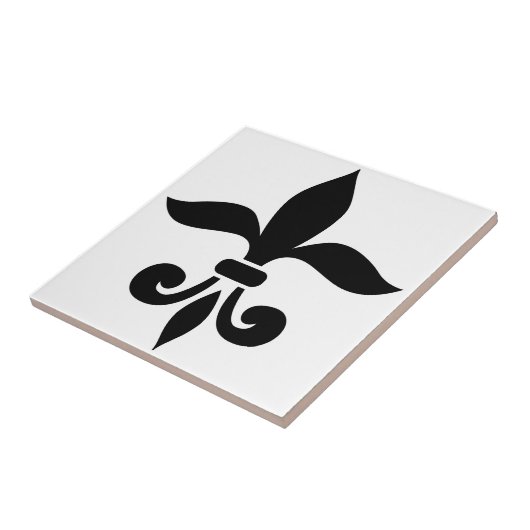 Fleur-de-Lis Tegeltje (Zijkant)