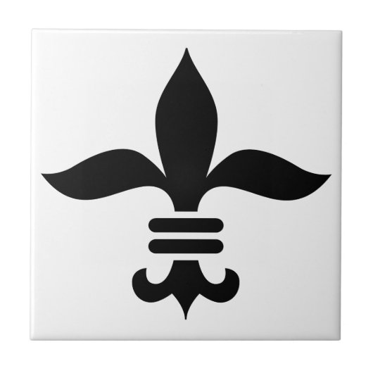 Fleur-de-Lis Tegeltje (Voorkant)