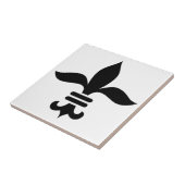Fleur-de-Lis Tegeltje (Zijkant)